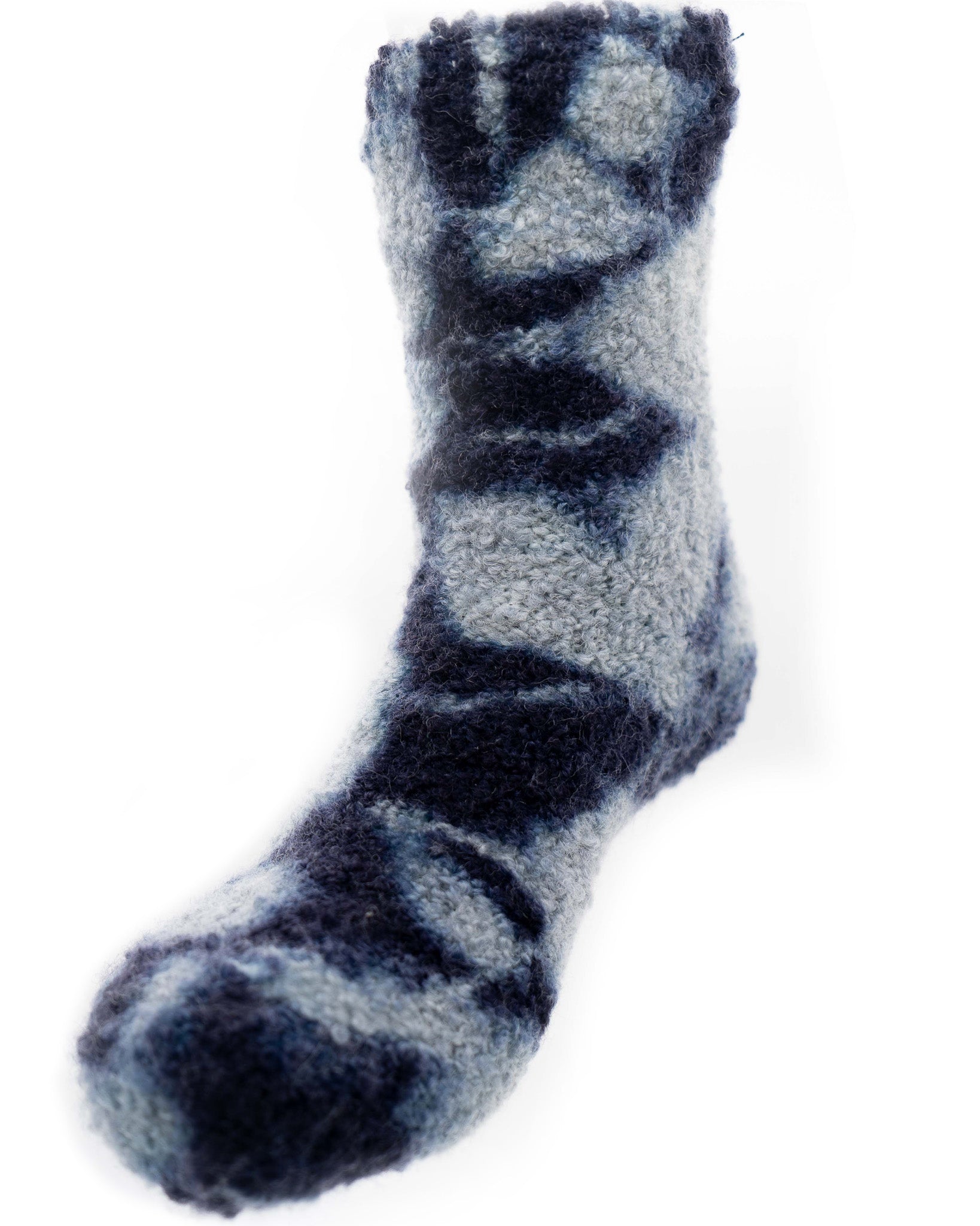 Fuzzy Wool Sherpa Lined Non Slip Slipper Socks