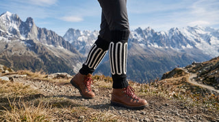 Tibetan Socks Merino Wool Black White Legwarmers for men and women